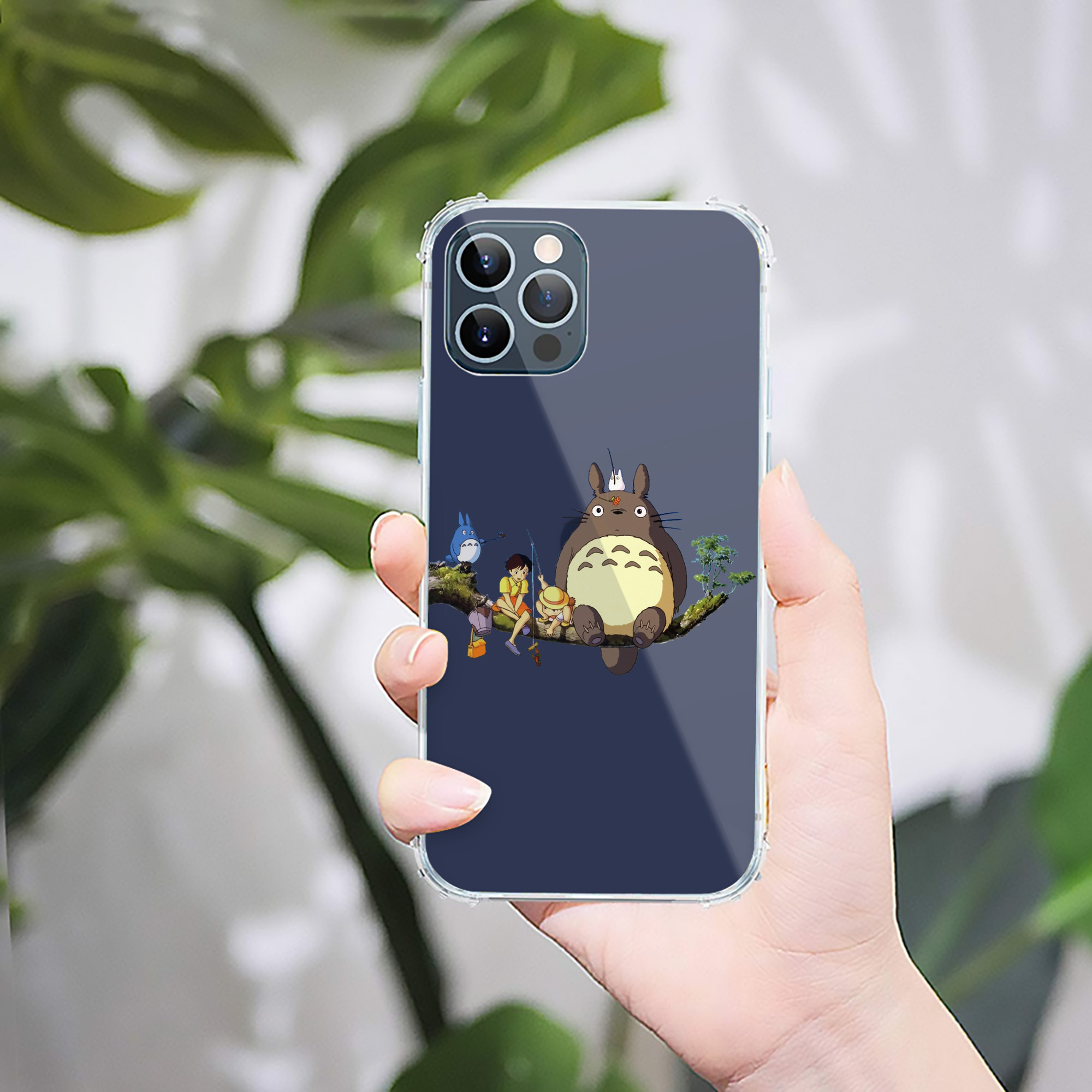 （画像用） となりのトトロ 草壁メイ 草壁サツキ My Neighbor Totoro Satsuki Kusakabe Mei Kusakabe 【iPhone 12シリーズ対応】透明スマホケース（クリアソフトケース）
